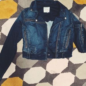 cropped denim jacket